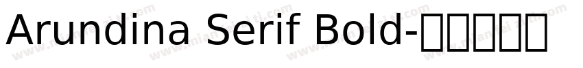 Arundina Serif Bold字体转换